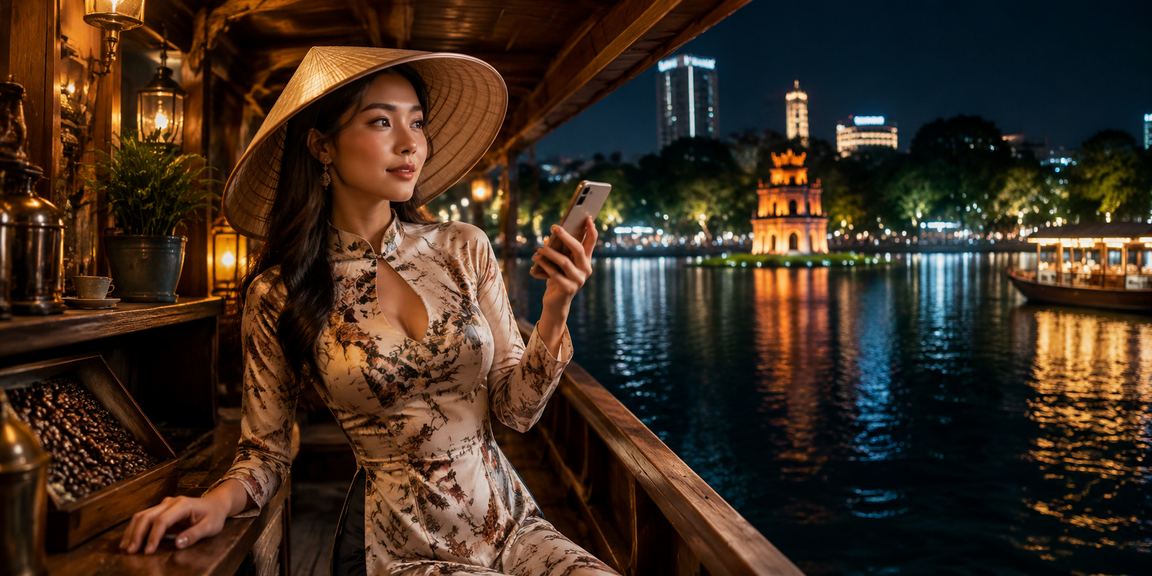 Người chơi tham gia xổ số trên thiết bị di động tại Hà Nội